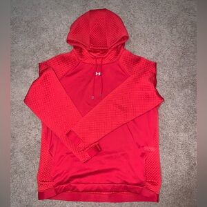 2XL Under Armour Red Hooded Sweatshirt